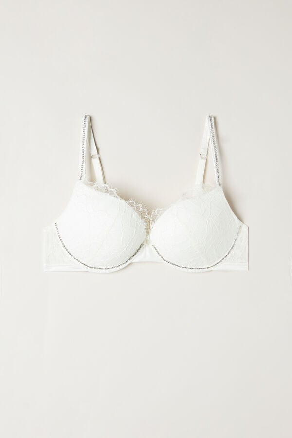 Intimssimi Shine High Like Stars Elettra Super Push-up Bra White | YSGGT13206