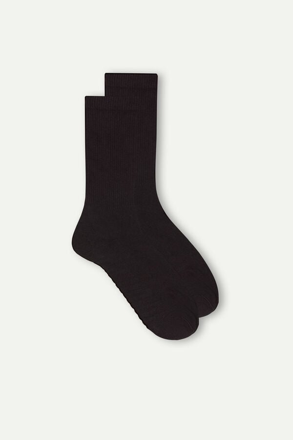 Intimssimi Short Terrycloth Socks Black | ASGWC32146