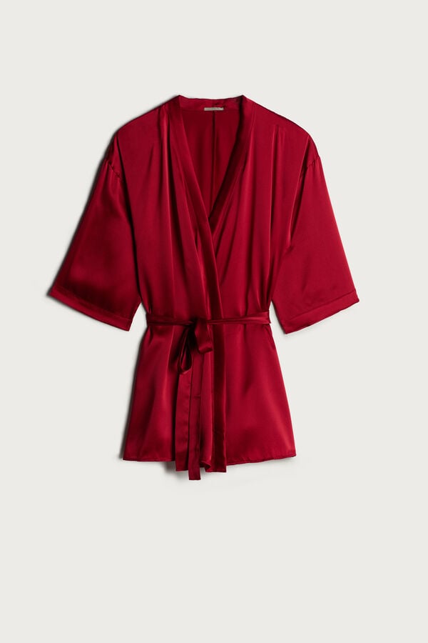 Intimssimi Silk Kimono Red | ASGDF36967