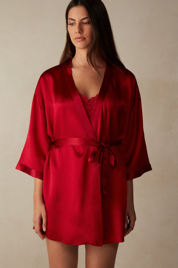 Intimssimi Silk Kimono Red | ASGDF36967