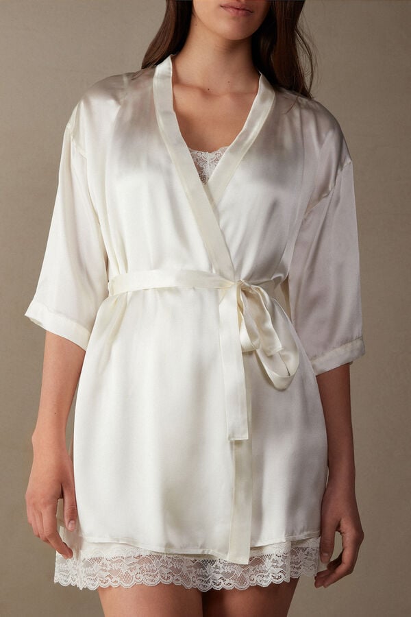 Intimssimi Silk Kimono White | SGJZR54080