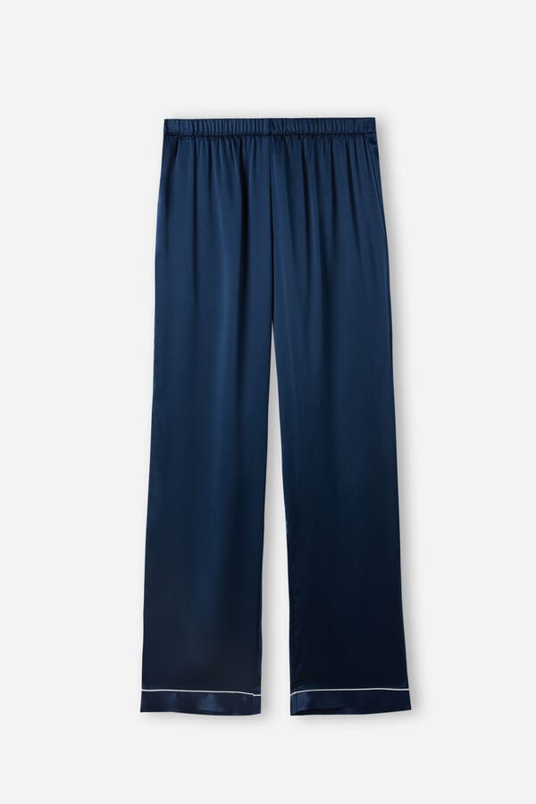 Intimssimi Silk Satin Pajama Pants Blue | BSGSD30864