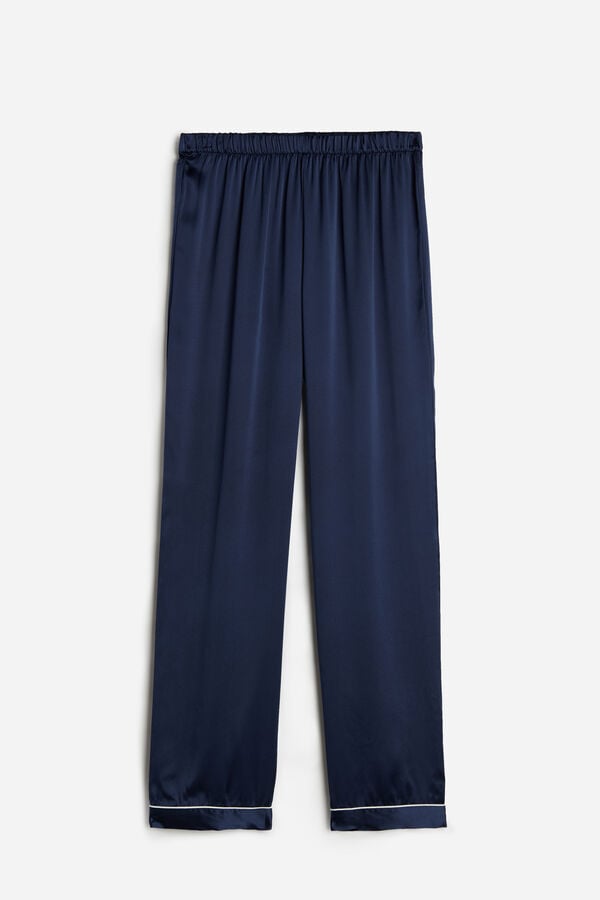 Intimssimi Silk Satin Pajama Pants Blue | DSGVO40647