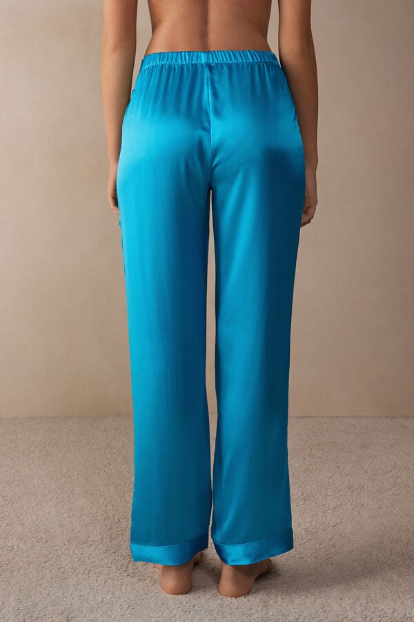 Intimssimi Silk Satin Pajama Pants Blue | SGZDE66295