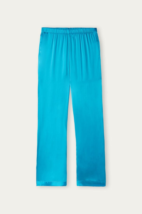 Intimssimi Silk Satin Pajama Pants Blue | SGZDE66295