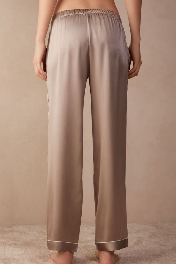 Intimssimi Silk Satin Pajama Pants Natural | SGJBT53167