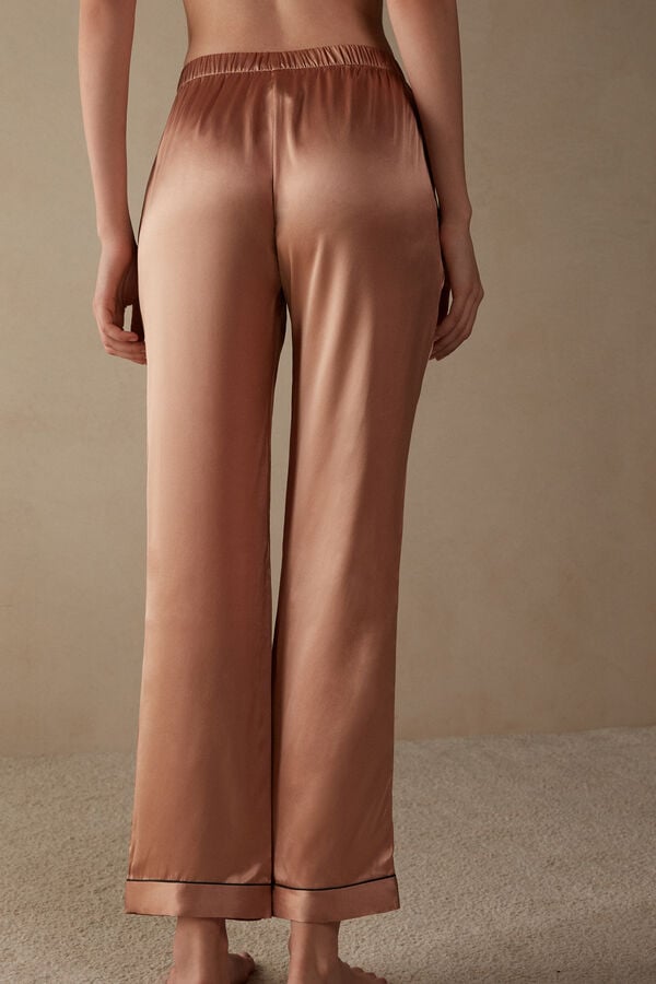 Intimssimi Silk Satin Pajama Pants Natural | SGZDE12034