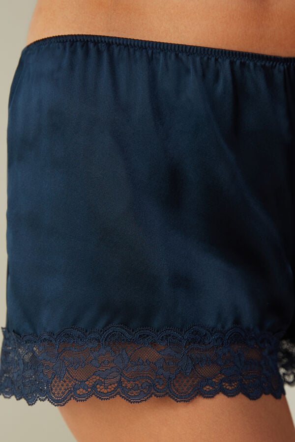 Intimssimi Silk Shorts Blue | BSGSD21165