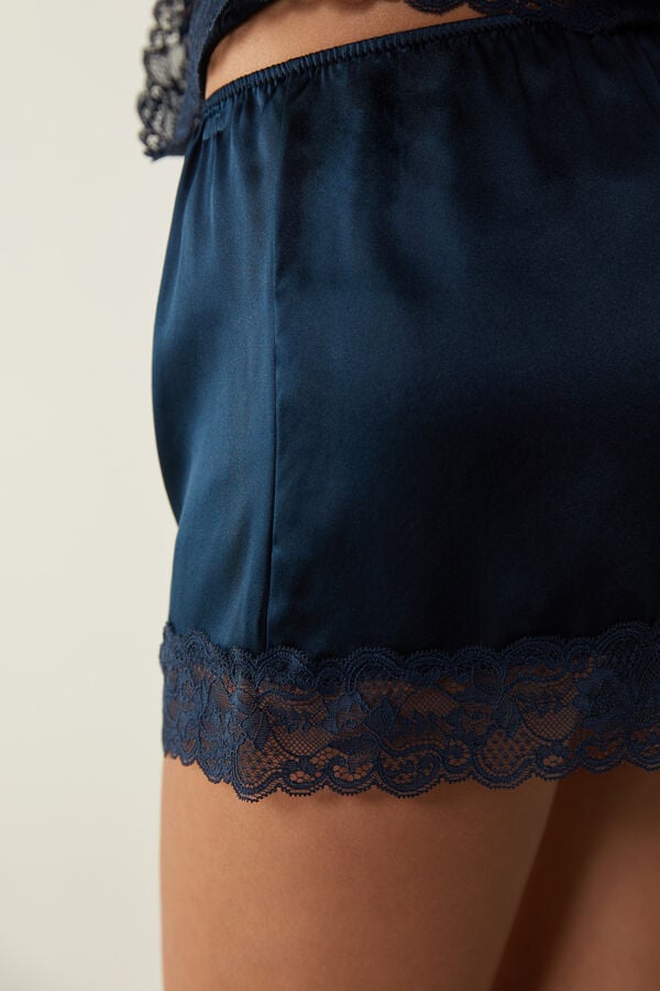 Intimssimi Silk Shorts Blue | BSGSD21165