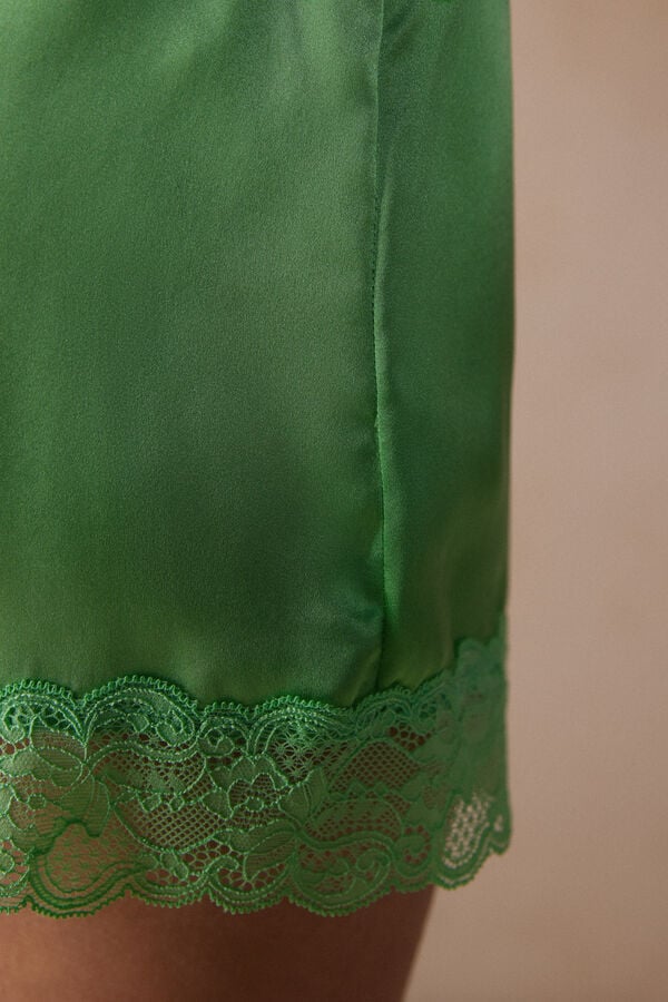 Intimssimi Silk Shorts Green | TSGWZ89525