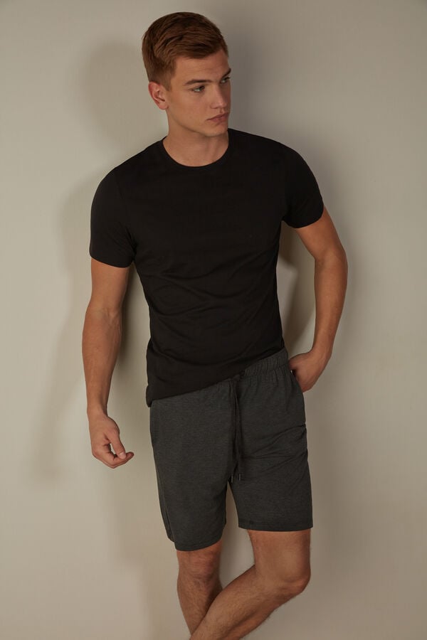 Intimssimi Silk and Modal Shorts Grey | SGJKU81220