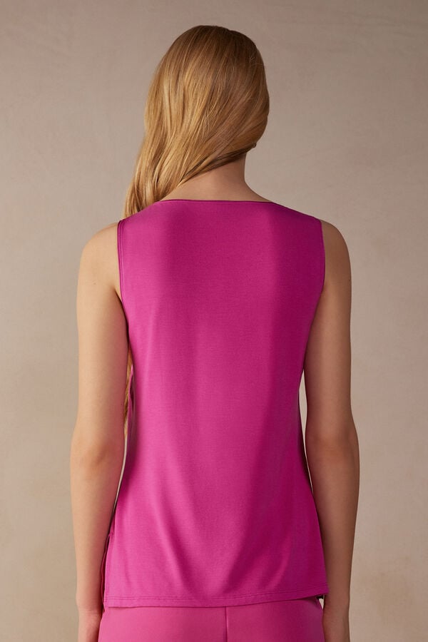 Intimssimi Silk and Modal Tank Top Pink | ESGVG24502