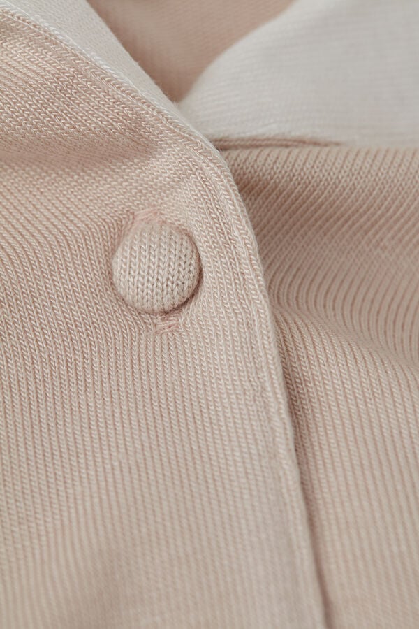 Intimssimi Simple Elegance Open Front Cardigan in Modal Pale Pink | SGDFL59872