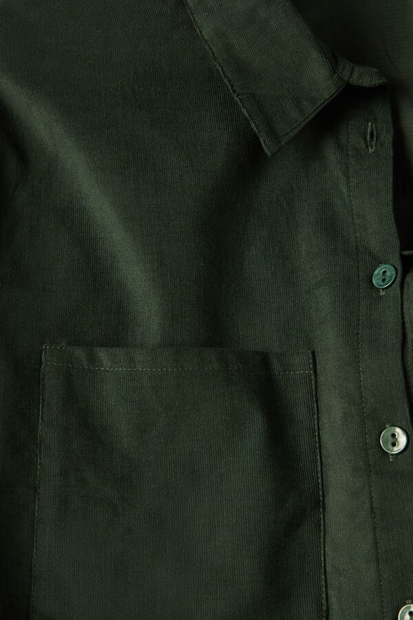 Intimssimi Slow and Cozy Velvet Shirt Green | SGJBT63364