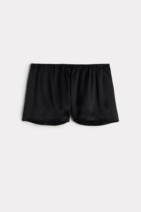 Intimssimi Smooth Silk-Satin Shorts Black | SGZDE72162