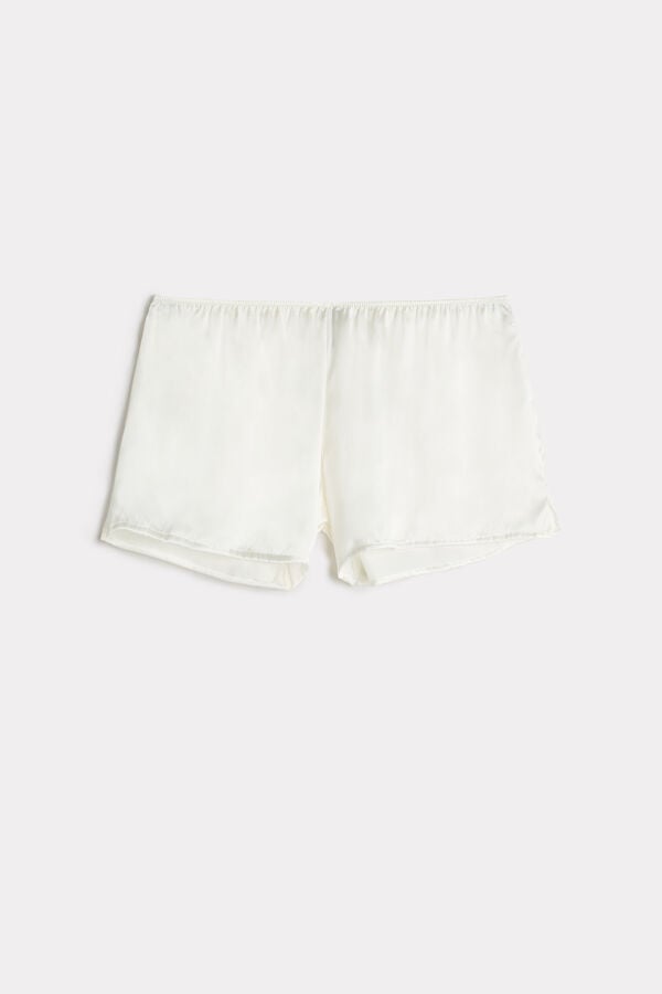 Intimssimi Smooth Silk-Satin Shorts White | LSGSX39055