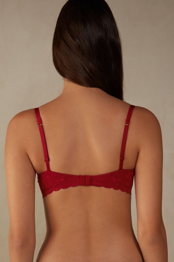 Intimssimi Sofia Balconette Bra in Lace Red | ASGDF26601