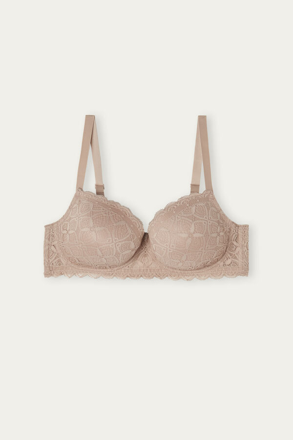 Intimssimi Sofia Balconette Bra in Lace Natural | BSGSD39826