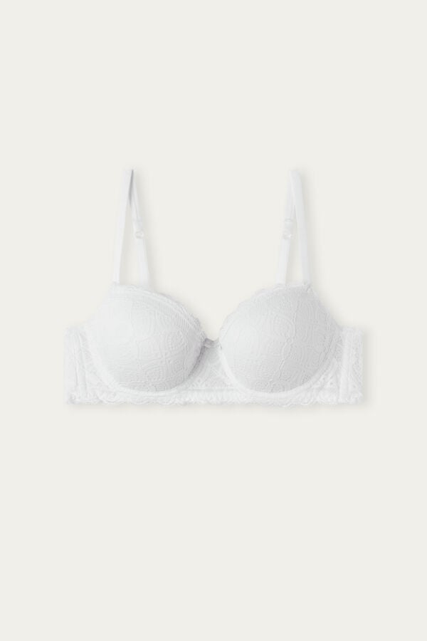 Intimssimi Sofia Balconette Bra in Lace White | PSGER84567