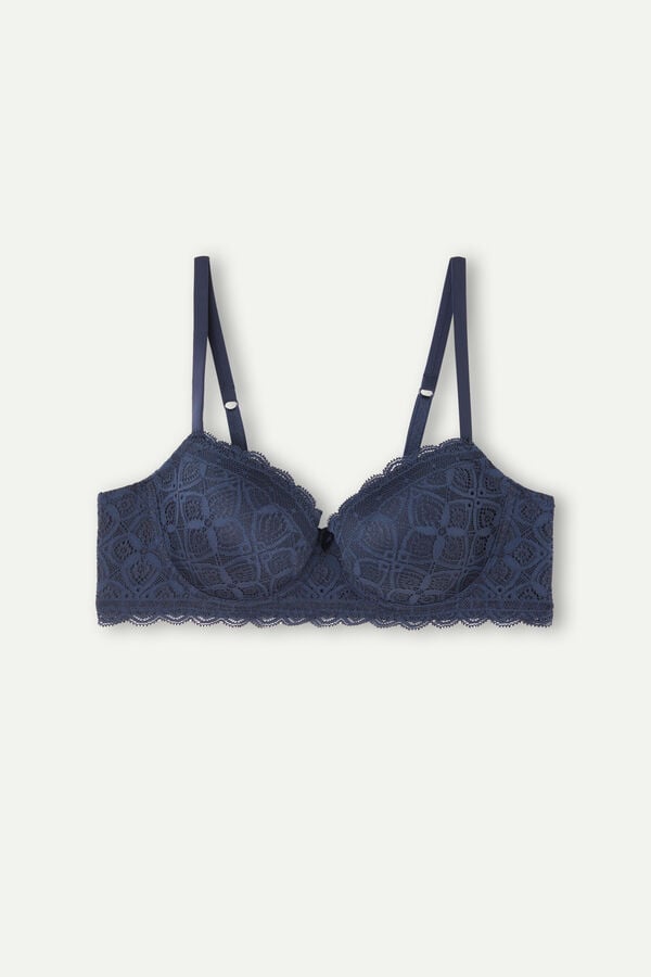 Intimssimi Sofia Balconette Bra in Lace Blue | PSGER99294