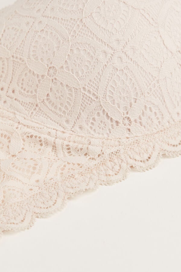 Intimssimi Sofia Balconette Bra in Lace Natural | SGCVG10162