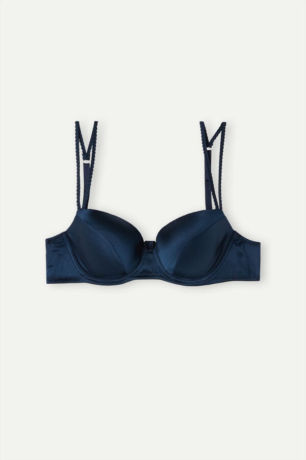 Intimssimi Sofia Balconette Bra in Silk Blue | GSGUC35783