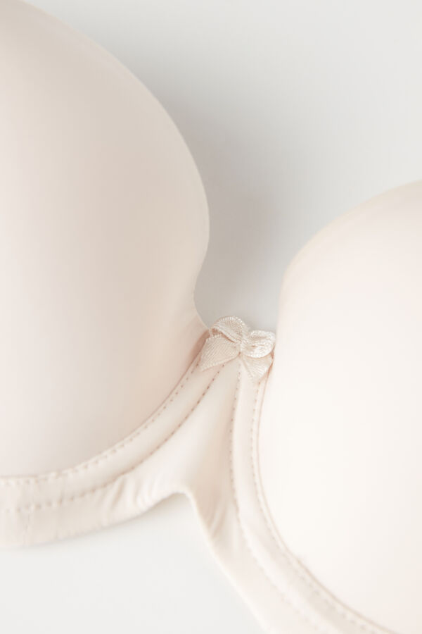 Intimssimi Sofia Balconette Bra in Ultralight Microfiber Natural | QSGWA99101