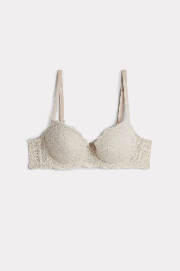 Intimssimi Sofia Lace Balconette Bra Natural | SGCVG18419