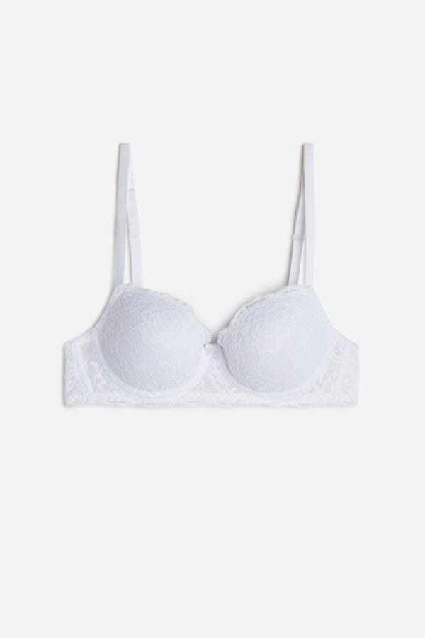 Intimssimi Sofia Lace Balconette Bra White | XSGBH40041