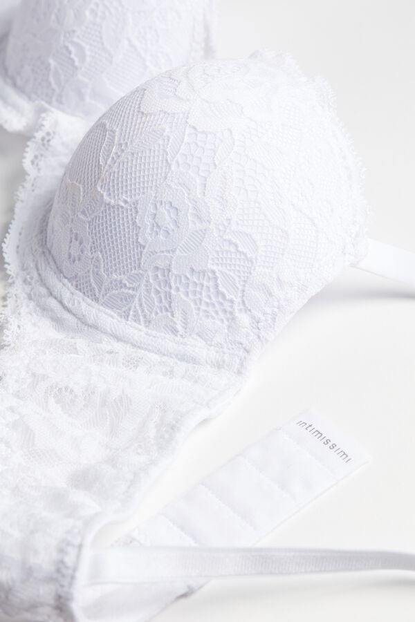 Intimssimi Sofia Lace Balconette Bra White | XSGBH40041