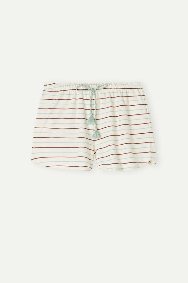 Intimssimi Spices Garden Cotton Shorts White | SSGVO98810