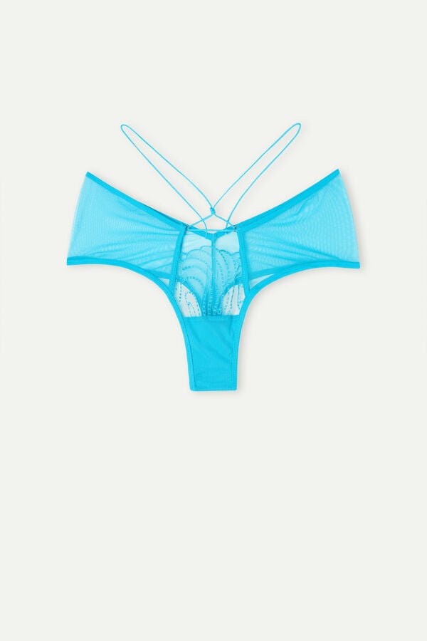 Intimssimi Steal the Show ‘80s Style Hipster Brazilian Blue | MSGHR73450