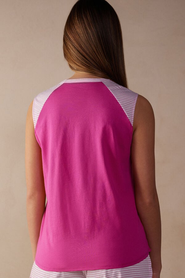 Intimssimi Strawberry Milkshake Tank Top in Supima® Ultrafresh Cotton Pink | ZSGNQ65715