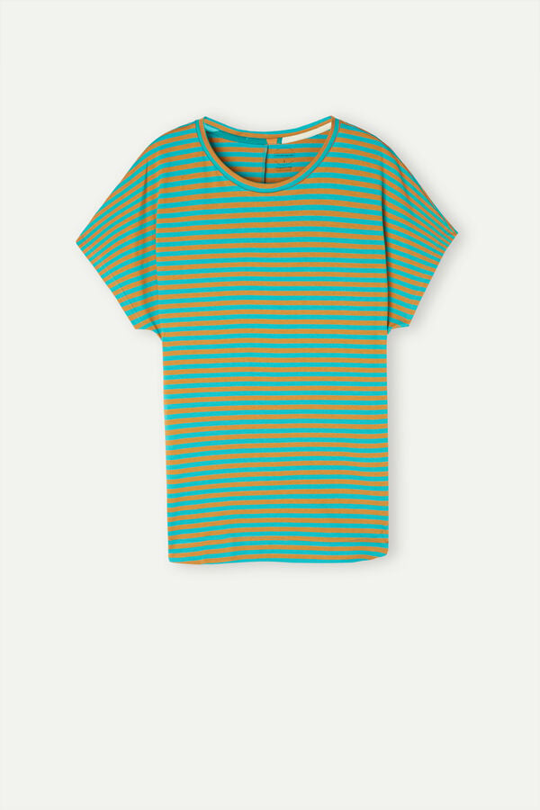 Intimssimi Summer Vibes Striped Top Green | PSGER92176