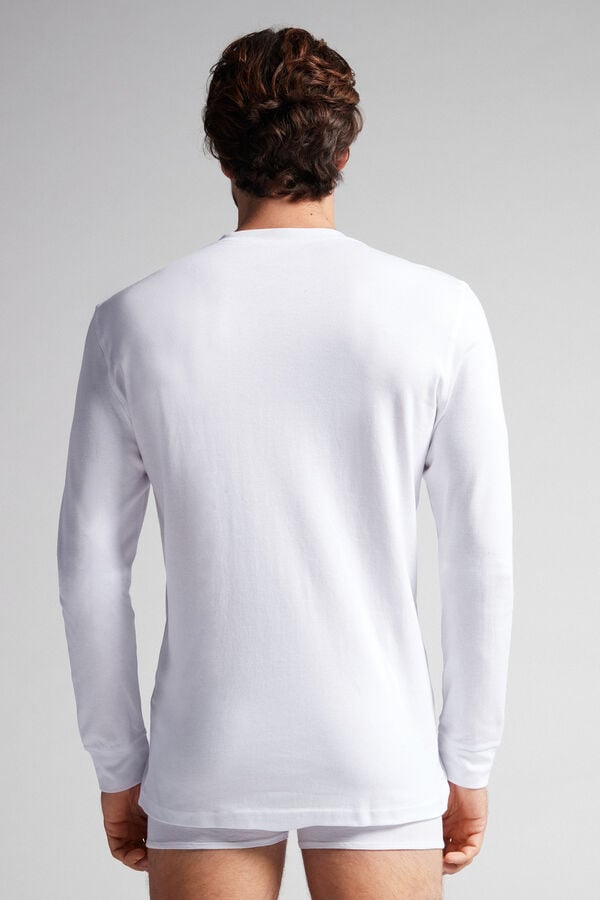 Intimssimi Supima Interlock Long-Sleeve Top White | ESGVG24010