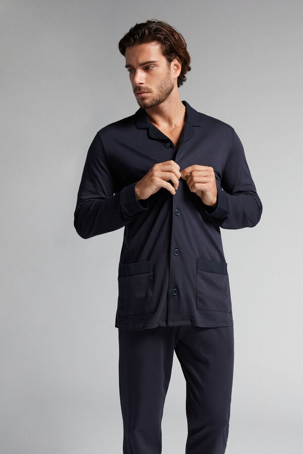 Intimssimi Supima® Cotton Pajamas Blue | USGND70900