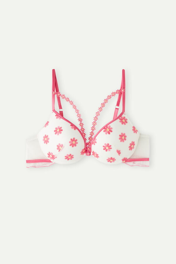 Intimssimi Sweet Like Daisies Simona Super Push-up Bra White | TSGWZ85807