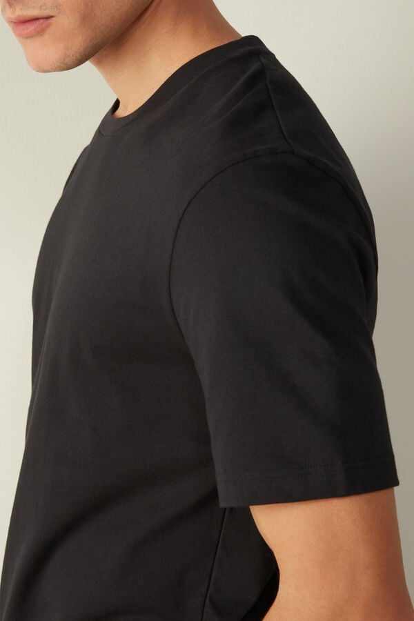 Intimssimi T-shirt in Cotton Jersey Black | LSGTR47421