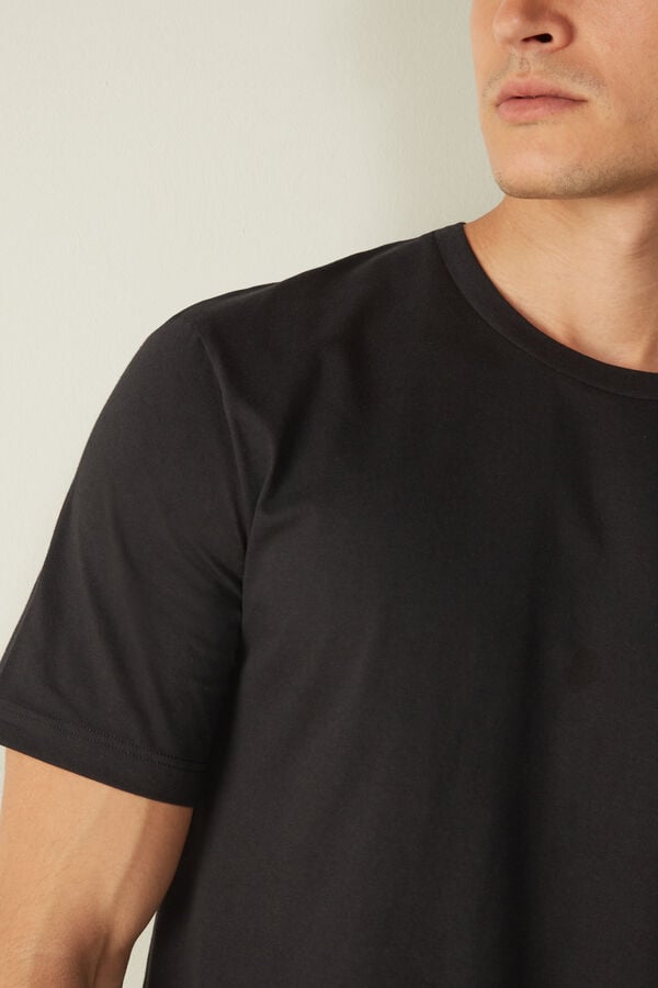 Intimssimi T-shirt in Cotton Jersey Black | LSGTR47421