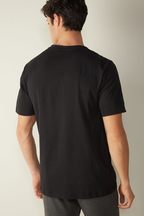 Intimssimi T-shirt in Cotton Jersey Black | LSGTR47421