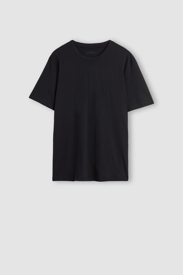 Intimssimi T-shirt in Cotton Jersey Black | LSGTR47421