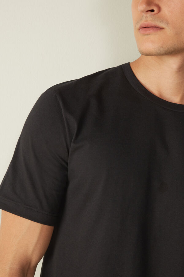 Intimssimi T-shirt in Cotton Jersey Black | XSGGW78872