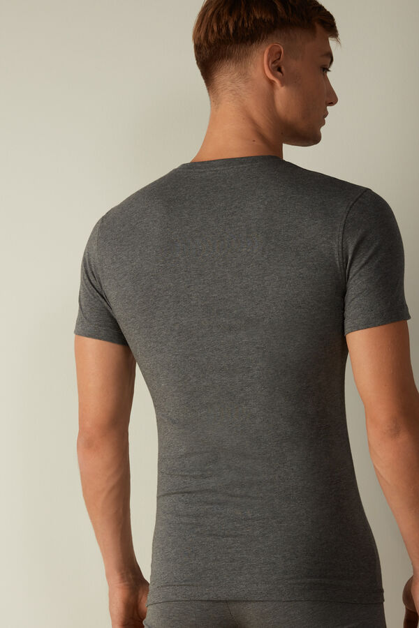 Intimssimi T-shirt in Stretch Supima® Cotton Dark Grey | ASGWC40416