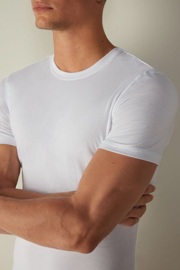 Intimssimi T-shirt in Stretch Supima® Cotton White | SGQAV81286