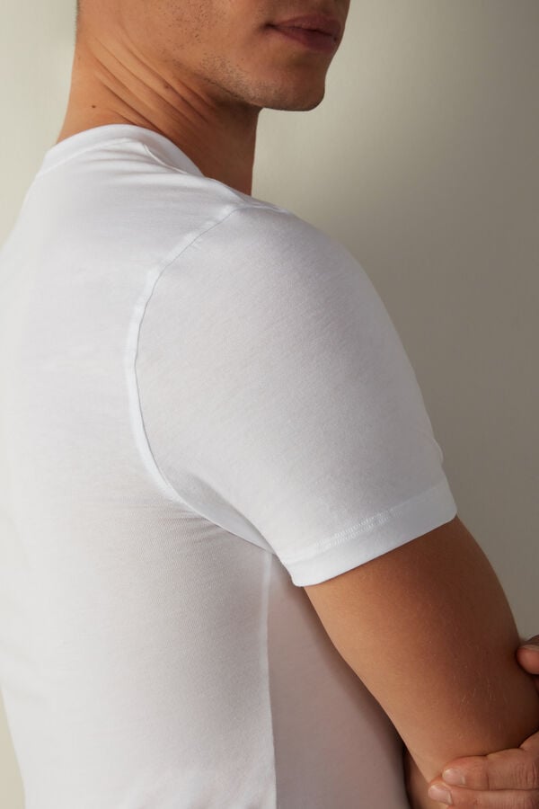 Intimssimi T-shirt in Stretch Supima® Cotton White | SGQAV81286