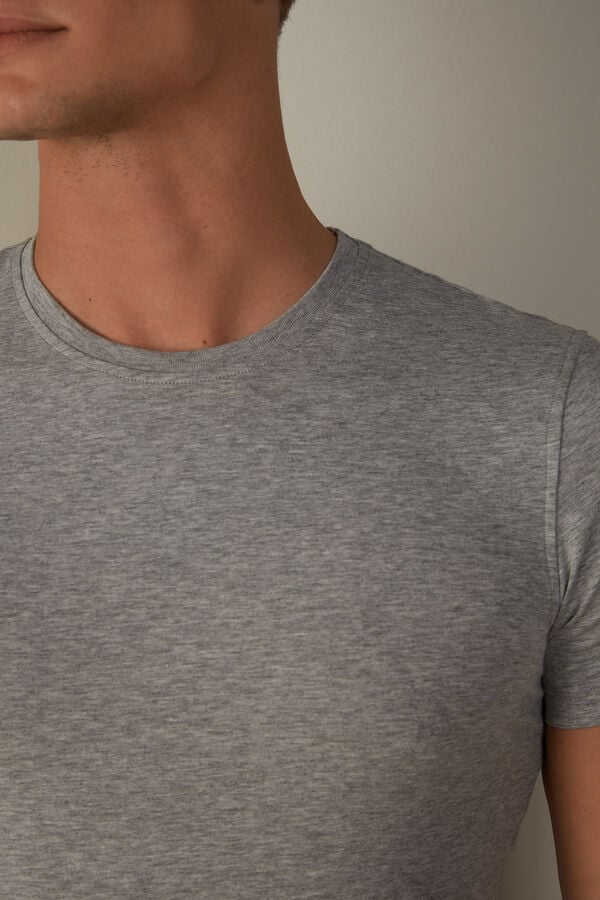 Intimssimi T-shirt in Stretch Supima® Cotton Grey | SSGVO52000