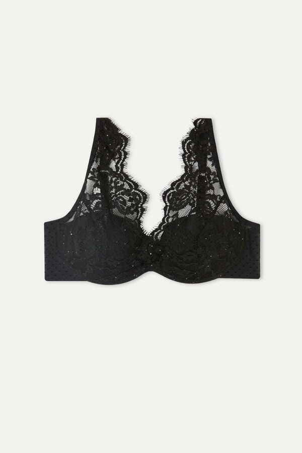 Intimssimi Time to Shine Elena Balconette Bra Black | SGQCS72237