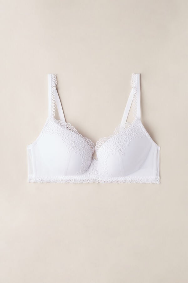 Intimssimi Timeless Simplicity Adele Triangle Bra White | SGCIF39468