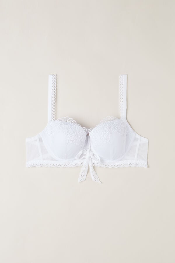 Intimssimi Timeless Simplicity Sofia Balconette Bra White | SGICD77425