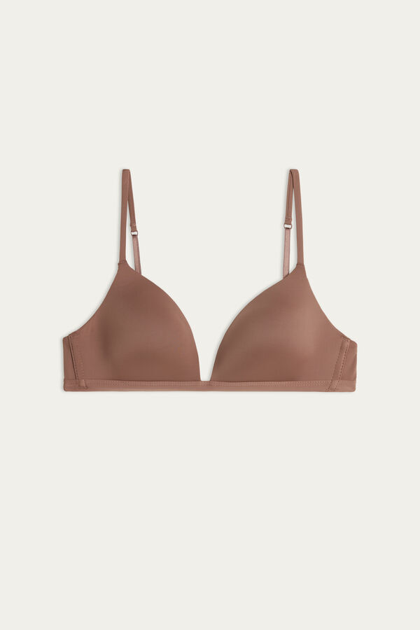 Intimssimi Tiziana Microfiber Triangle Bra Natural | XSGBH93500